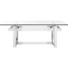 Safavieh Couture Home Montrelle Glam Silver Acrylic Glass Top Coffee Table