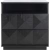 Safavieh Couture Home Patty Modern Black 2-drawer Nightstand(Black)