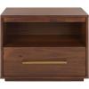 Safavieh Couture Mallory Dark Chocolate 1-Drawer Storage Nightstand(Brown)