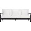 Safavieh Couture Patio Martinique Natural and White Wood Outdoor Sofa, Natural/White(Black)