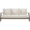 Safavieh Couture Patio Martinique Natural and White Wood Outdoor Sofa, Natural/White(Light Grey/Beige)