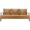 Safavieh Couture Patio Martinique Natural and White Wood Outdoor Sofa, Natural/White(Natural/Brown)