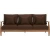 Safavieh Couture Patio Martinique Natural and White Wood Outdoor Sofa, Natural/White(Natural/Dark Brown)