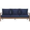 Safavieh Couture Patio Martinique Natural and White Wood Outdoor Sofa, Natural/White(Natural/Navy)