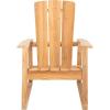 Safavieh Couture Patio San Juan Natural Brazilian Teak Wood Outdoor Adirondack Chair