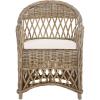 Safavieh Home Collection Inez Natural Wicker Club Chair(Natural)