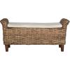 Safavieh Home Collection Palermo Brown and Eggshell Bench(Brown)