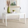 Safavieh Home Collection Silio White Rectangle Dining Table(White)