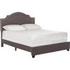 Safavieh Home Collection Theron Navy Velvet Nickel Nailhead Trim Full Bed(Dark Taupe)