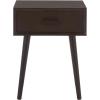 Safavieh Home Lyle Modern Slate Grey Accent Table(Dark Chocolate)