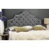 Safavieh Mercer Collection Arebelle Grey Tufted Headboard (Full)(Pewter)