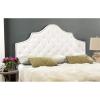 Safavieh Mercer Collection Arebelle Grey Tufted Headboard (Full)(White)