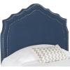 Safavieh Mercer Collection Skyler Grey Silver Nailhead Headboard (Full)(Steel Blue)