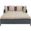 Safavieh Outdoor Collection August Titanium & Sand Daybed(Titanium / Sand)