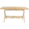 Safavieh PAT7503A Outdoor Collection Akita Black Rectangle Folding Table(Natural / White)
