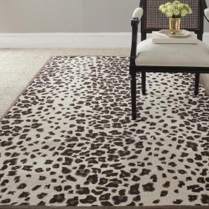Martha Stewart x SAFAVIEH Area Rug Collection – 2’6″ x 4’3″, Sharkey Gray, Handmade Wool & Viscose, Ideal for Living Room, Bedroom, Foyer, Accent Space (MSR3621D)(Sequoia Brown)