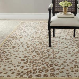 Martha Stewart x SAFAVIEH Area Rug Collection – 2’6″ x 4’3″, Sharkey Gray, Handmade Wool & Viscose, Ideal for Living Room, Bedroom, Foyer, Accent Space (MSR3621D)(Horizon Sandbag)