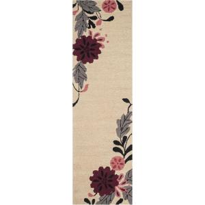 Martha Stewart x SAFAVIEH Area Rug Collection – 3′ x 5′, Ivory, Handmade Wool, Ideal for Living Room, Bedroom, Foyer, Accent Space (MSR4871A)(Ivory)