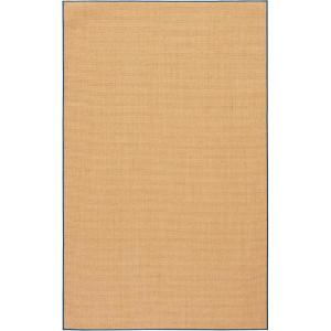 Martha Stewart x SAFAVIEH Area Rug Collection – 4′ x 6′, Red, Sisal & Jute, Farmhouse Style, Ideal for Living Room, Foyer, Bedroom, Accent Space (MSR9501Q)(Natural/Navy)