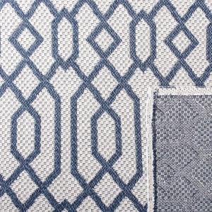 Martha Stewart x SAFAVIEH Area Rug Collection – 5′ x 7′, Green & Ivory, Cotton, Ideal for Living Room, Bedroom, Office, Dining Space (MSR421Y)(Blue/Grey)