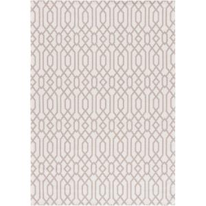 Martha Stewart x SAFAVIEH Area Rug Collection – 5′ x 7′, Green & Ivory, Cotton, Ideal for Living Room, Bedroom, Office, Dining Space (MSR421Y)(Taupe/Cream)
