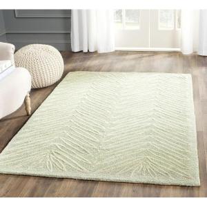 Martha Stewart x SAFAVIEH Area Rug Collection – 6′ Round, Oolong Tea Green, Handmade Wool & Viscose, Ideal for Living Room, Bedroom, Office, Dining Space (MSR3612B)(Milk Pail Green)