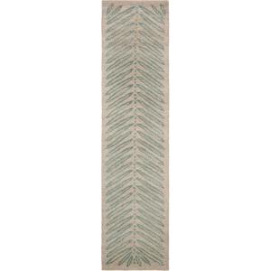 Martha Stewart x SAFAVIEH Area Rug Collection – 6′ Round, Oolong Tea Green, Handmade Wool & Viscose, Ideal for Living Room, Bedroom, Office, Dining Space (MSR3612B)(Blue Fir)