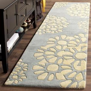 Martha Stewart x SAFAVIEH Area Rug Collection – 8′ Round, Cement, Handmade Wool, Ideal for Living Room, Bedroom, Office, Dining Space (MSR4730B)(Cement)