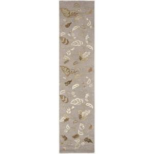 Martha Stewart x SAFAVIEH Area Rug Collection – 8′ x 10′, Persimmon Red, Handmade Wool & Viscose, Ideal for Living Room, Bedroom, Office, Dining Space (MSR3611A)(Gray Squirrel)