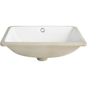 SAFAVIEH BSK5405A Solea Collection Seaton Bathroom Basin Sink, White