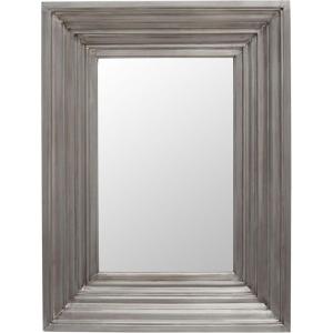 SAFAVIEH Couture Collection Kerry Silver Small 30″ x 40-inch Rectangle Wall Mirror
