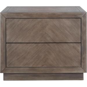 SAFAVIEH Couture Home Collection Steve Light Brown 2-Drawer Wood Nightstand Table (Fully Assembled)(Light Brown)