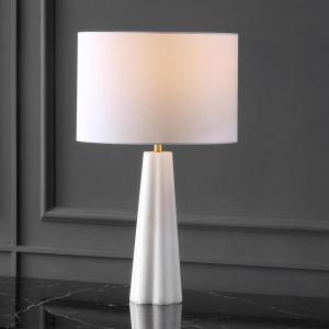 SAFAVIEH Couture Lighting Collection Ophelie White 25-inch Table Lamp for Bedroom Living Room Home Office Desk Nightstand (LED Bulb Included)