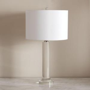 SAFAVIEH Couture Lighting Collection Saravia Nickel/White Crystal 28-inch Table Lamp (LED Bulbs Included)