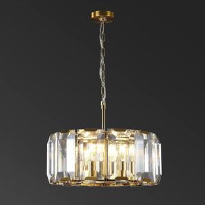SAFAVIEH Couture Lighting Collection Symone Art Deco Gold Glass Crystal Chandelier