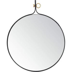 SAFAVIEH Home Chandlen Black Matte 30-inch High Decorative Accent Mirror