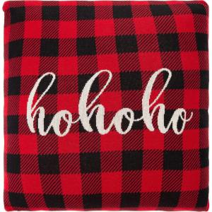 SAFAVIEH Home Collection Ho Red Gingham 20-inch Holiday Decorative Throw Pillow HOL3000A-2020, 20″ W x 20″ L