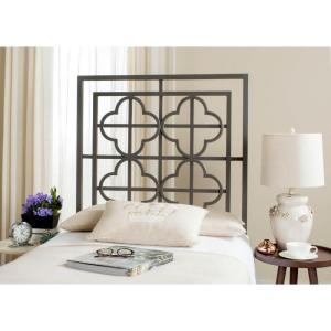 SAFAVIEH Home Collection Lucina Gunmetal Headboard, Queen(Gunmetal)