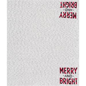 SAFAVIEH Home Collection Merry and Bright Grey/Red 50 x 60-inch Holiday Decorative Throw Blanket