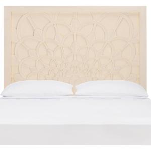 SAFAVIEH Home Collection Richella Boho Ivory Wash Queen Size Headboard(Ivory Wash)