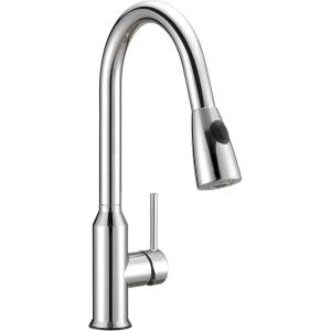 SAFAVIEH KCF2566C Solea Collection Prosper Kitchen Faucet, Chrome