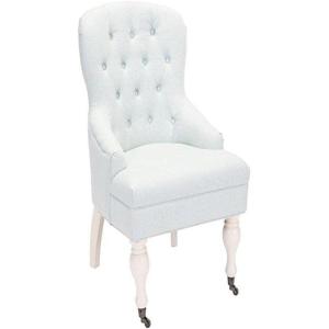 SAFAVIEH Mercer Collection Robert Light Brown Linen Club Chair(Robins Egg Blue)