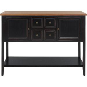 Safavieh American Homes Collection Charlotte Medium Oak Sideboard(Black / Oak)