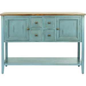 Safavieh American Homes Collection Charlotte Medium Oak Sideboard(Blue / Oak)