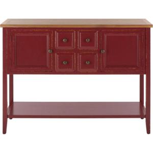 Safavieh American Homes Collection Charlotte Medium Oak Sideboard(Egyptian Red / Oak)