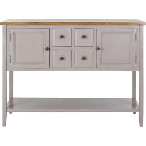 Safavieh American Homes Collection Charlotte Medium Oak Sideboard(Quartz Grey / Oak)