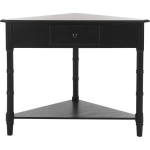 Safavieh American Homes Collection Gomez Vintage Grey Corner Table(Distressed Black)