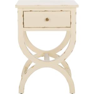 Safavieh American Homes Collection Maxine Vintage Cream Accent Table,Vanilla(Vanilla)