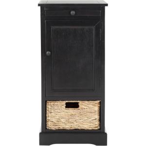 Safavieh American Homes Collection Raven Vintage Grey Tall Storage Unit(Distressed Black)