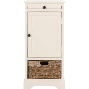 Safavieh American Homes Collection Raven Vintage Grey Tall Storage Unit(Distressed Cream)